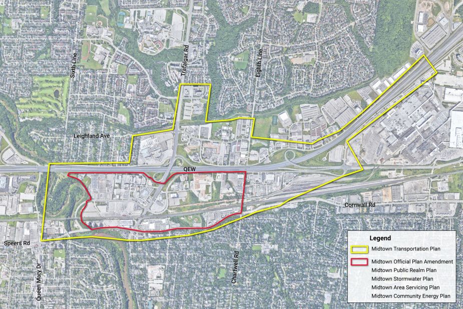 Midtown Oakville boundary map