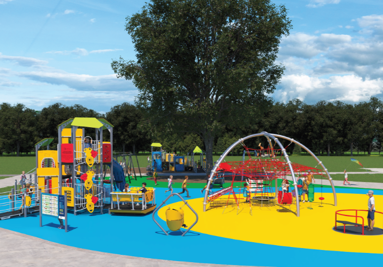 Coronation Park - New senior playground renderings Digital renderings of the new senior playground design for Coronation Park.