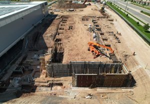 August 2023: Foundation framing and footings being installed