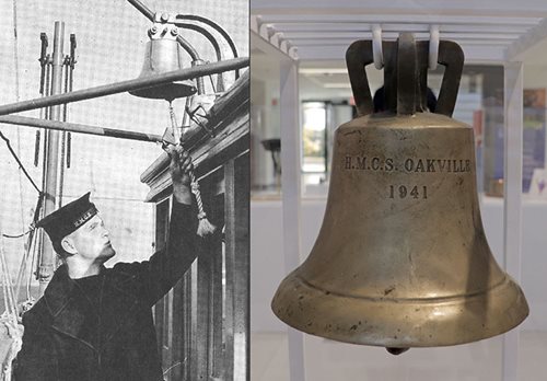 Artifacts from the Oakville’s Flower: HMCS Oakville exhibit.