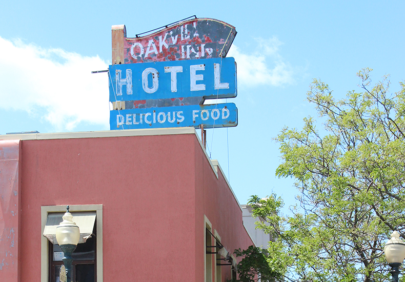 Example of a permanent roof sign.