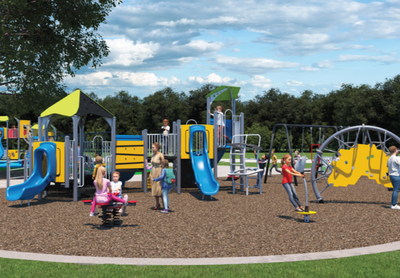 Coronation Park - New junior playground renderings Digital renderings of the new junior playground design for Coronation Park.